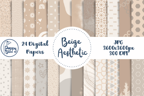 Download Digital Paper Beige Aesthetic - Premium Resources
