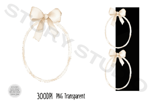 Download Elegant Beige Pink Bow Wreath Clipart - Beige Collection