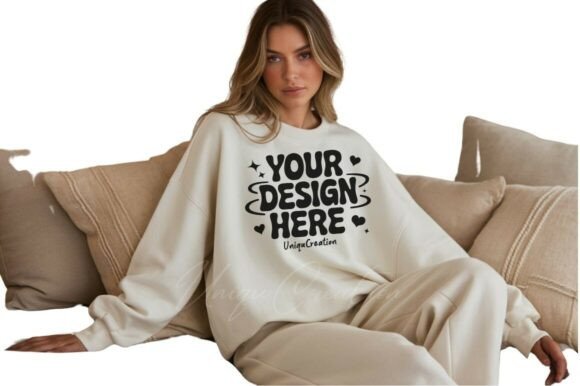 Download Soft Pastel Beige Oversized Sweatshirt M - Beige Collection