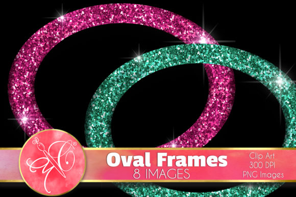 Download Glitter Oval Frames Clip Art - Oval Collection
