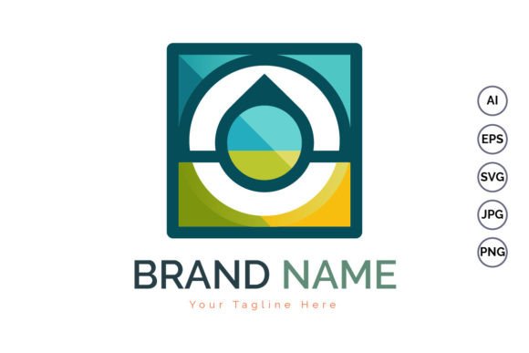 Download Modern Shapes Colorful Droplet Logo - Modern Collection