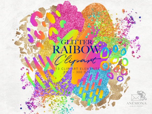 Download Rainbow Clipart - Modern Shapes - Modern Collection