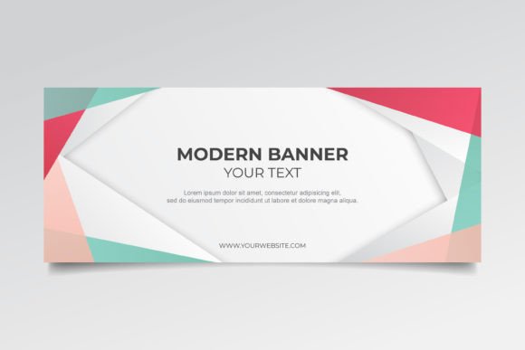 Download Abstract Banner with Modern Shapes - Modern Collection