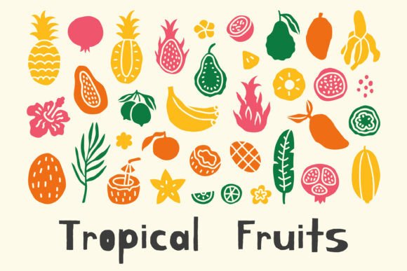 Download Tropical Fruits Abstract Shapes PNG - Abstract shapes Collection