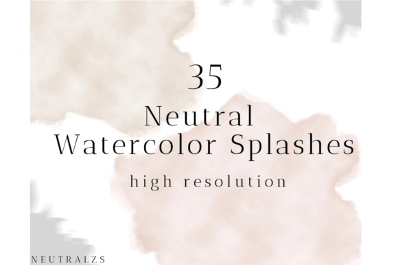 Download Neutral Watercolor Abstract Shapes - Abstract shapes Collection
