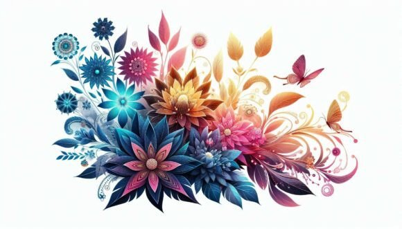 Download Digital Modern Flowers - Modern Collection