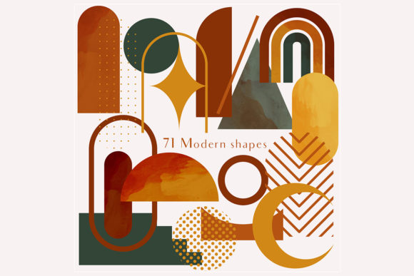Download 71 Modern Shapes Clipart Illustrations - Modern Collection